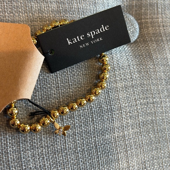 ♠️NWT Kate Spade Rainbow Joy Butterfly Charm Stretch Bracelet 🦋 - Picture 3 of 5